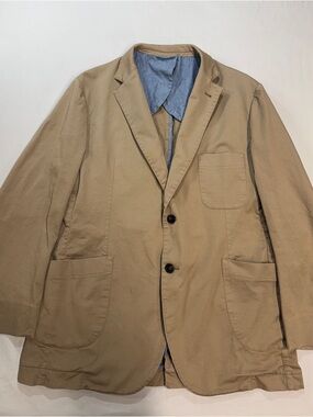 Taylor Stitch The Telegraph Men’s Cotton Jacket – Sea Washed Khaki Size 44R
